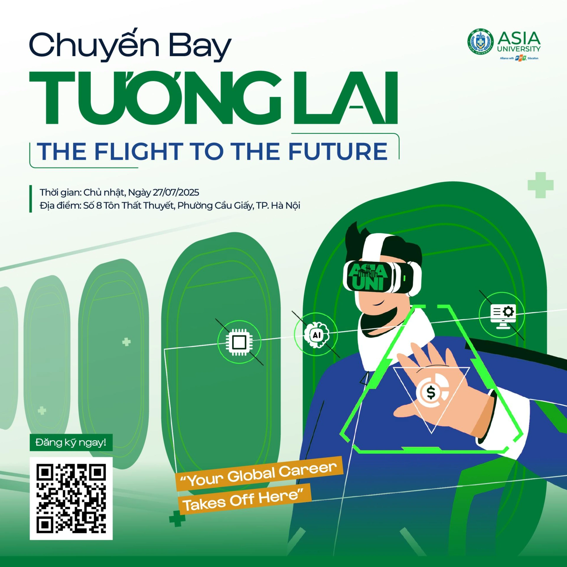 Sự kiện ra mắt giao diện mới Asia University Vietnam kết hợp Info Day tại Hà Nội