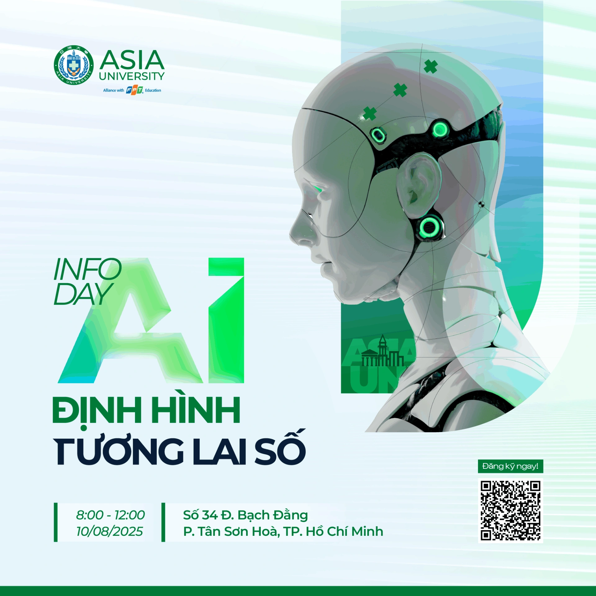 Sự kiện Info Day AI ĐỊNH HÌNH TƯƠNG LAI SỐ của Asia University Vietnam