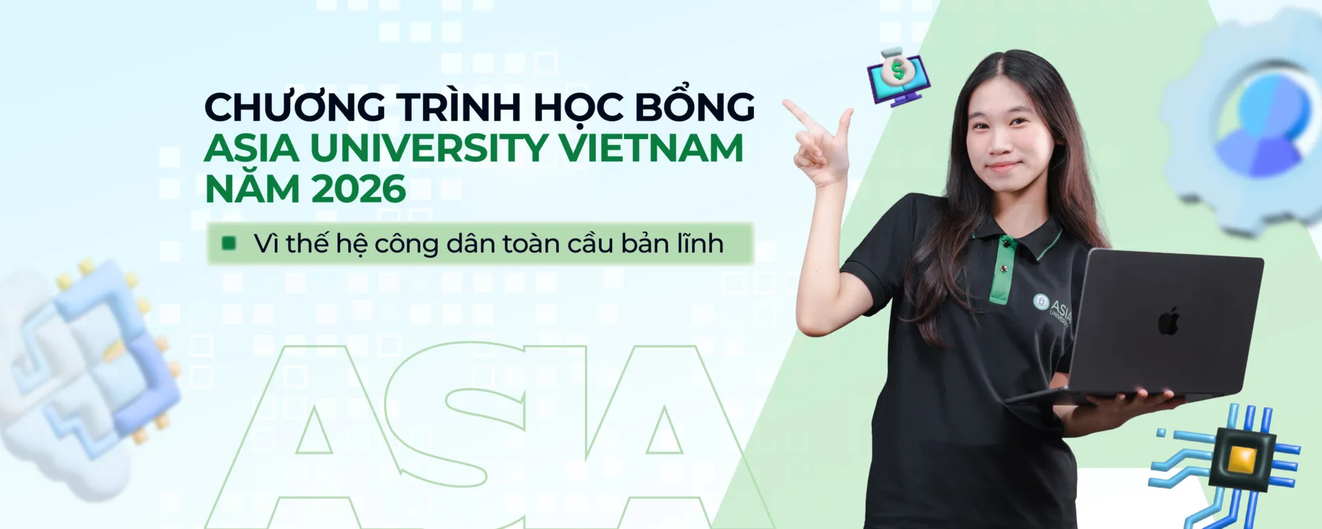 Học bổng Asia University Vietnam 2026