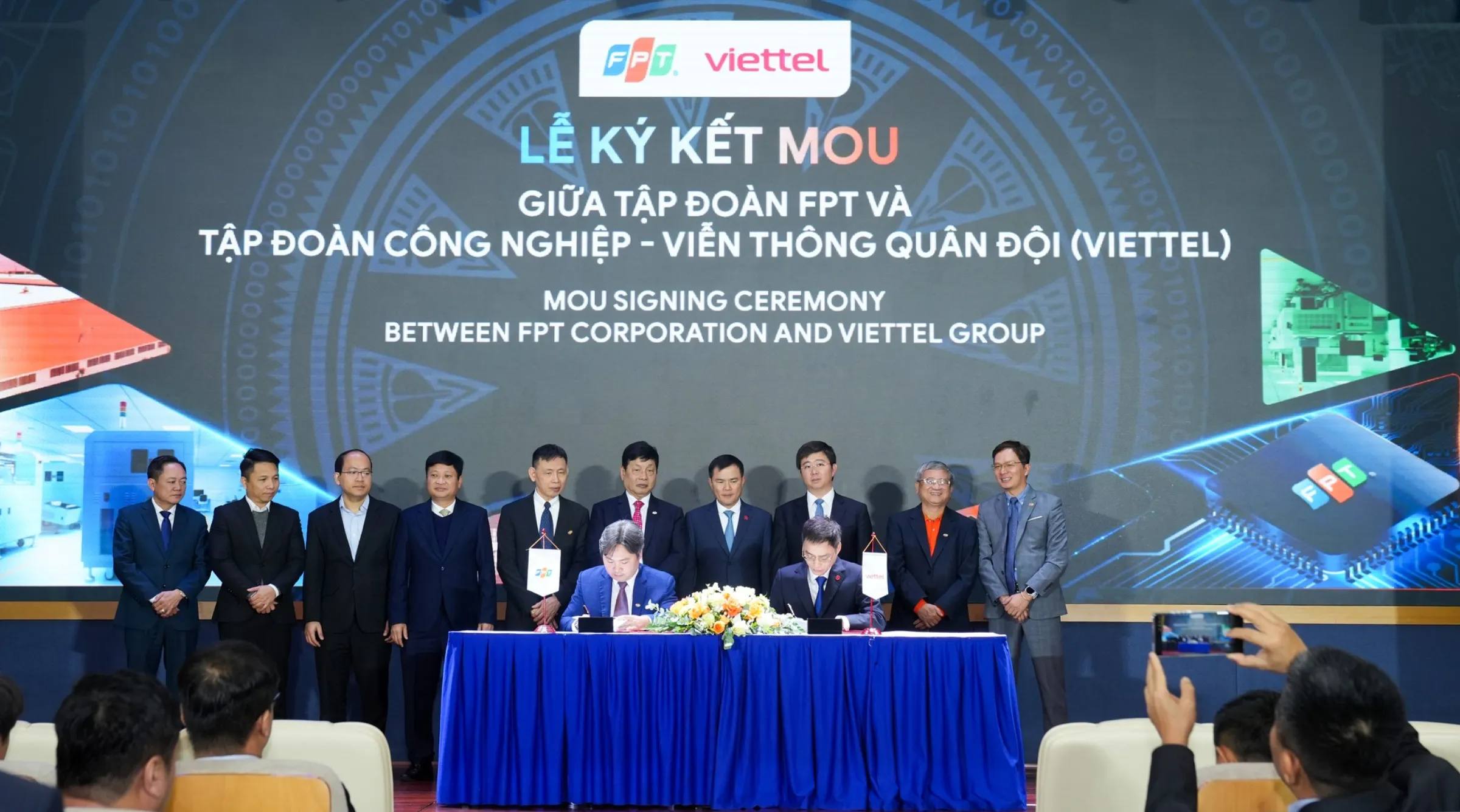 FPT ký thoả thuận hợp tác với Viettel và nhiều doanh nghiệp hàng đầu trong lĩnh vực bán dẫn