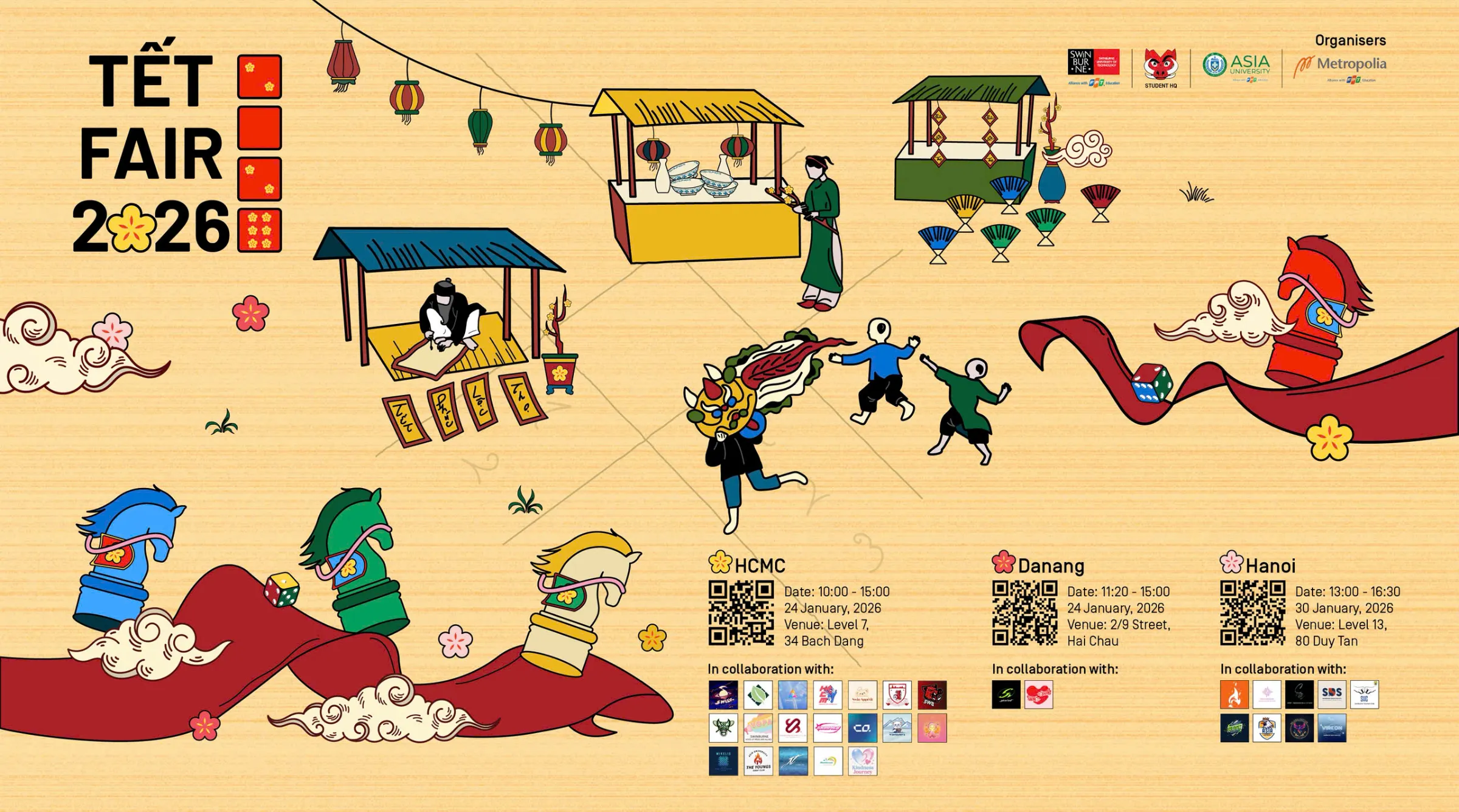 Tết Fair 2026 - Không gian trải nghiệm văn hoá Tết dành cho sinh viên Asia University Vietnam