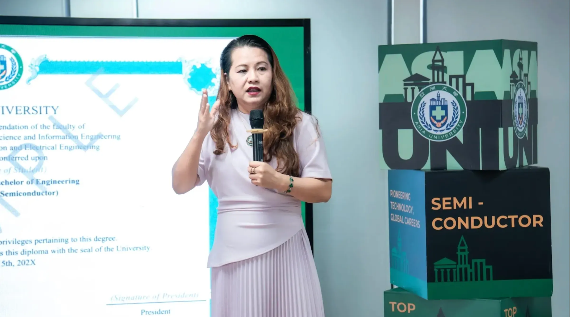 Nguyễn Thị Thanh Tâm - Giám đốc Asia University Vietnam cơ sở TP.HCM chia sẻ tại sự kiện