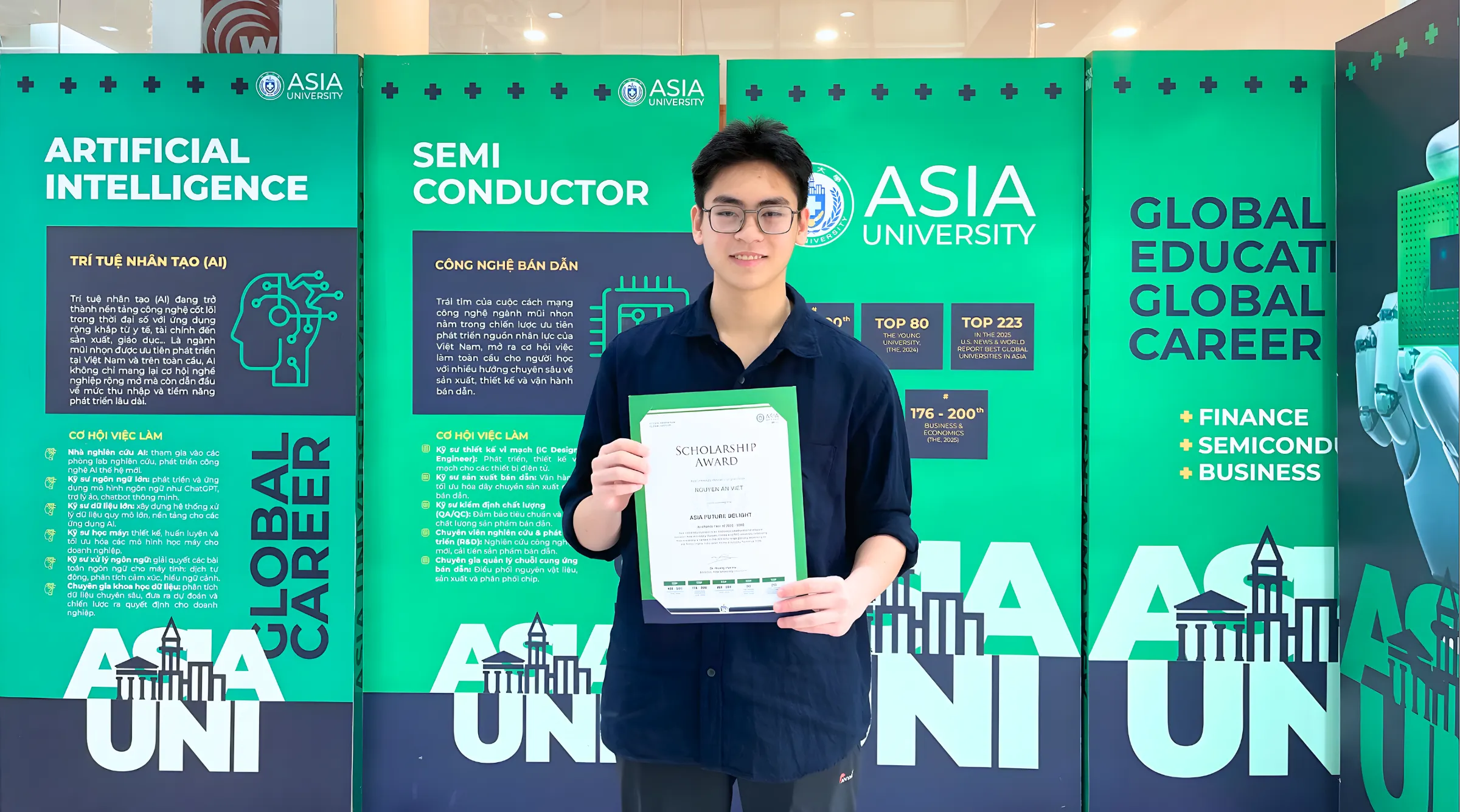 Chủ nhân học bổng Asia University Vietnam với hành trình biến đam mê bóng đá thành giấc mơ khởi nghiệp