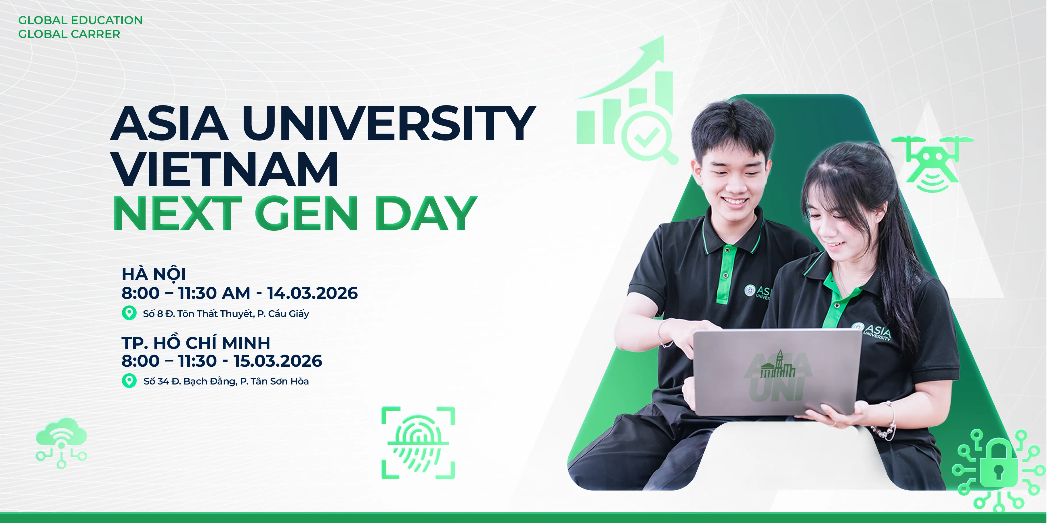 Info Day “Asia University Vietnam Next Gen Day” mang đến cơ hội để học sinh và phụ huynh tìm hiểu ngành học và môi trường đào tạo tại trường