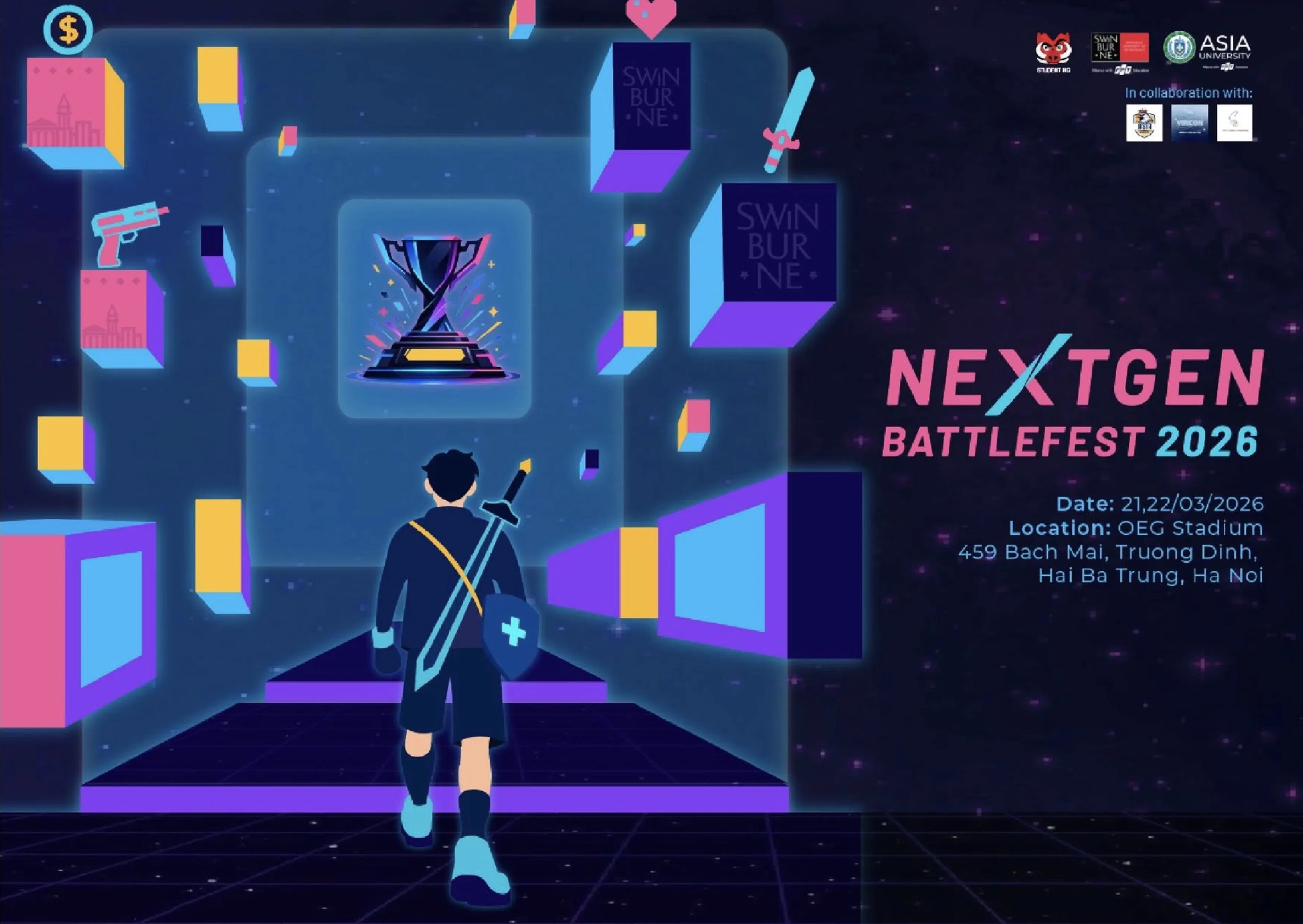 Next Gen Battle Fest 2026 quy tụ các đội tuyển sinh viên tranh tài ở hai bộ môn Liên Quân Mobile và Valorant