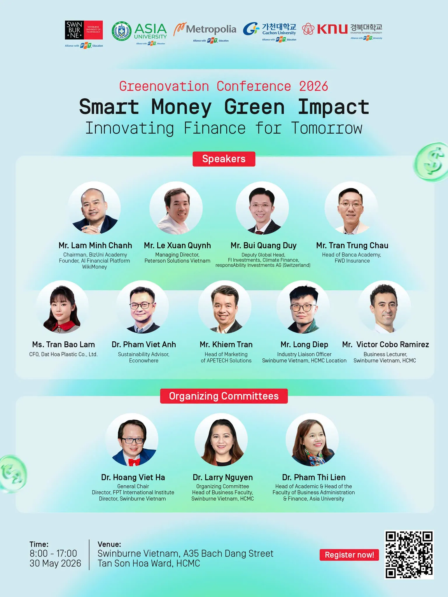 Học sinh, phụ huynh và sinh viên sẽ có cơ hội tiếp cận góc nhìn thực tế từ chuyên gia về xu hướng tài chính, công nghệ và thị trường lao động tương lai tại "Greenovation 2026"
