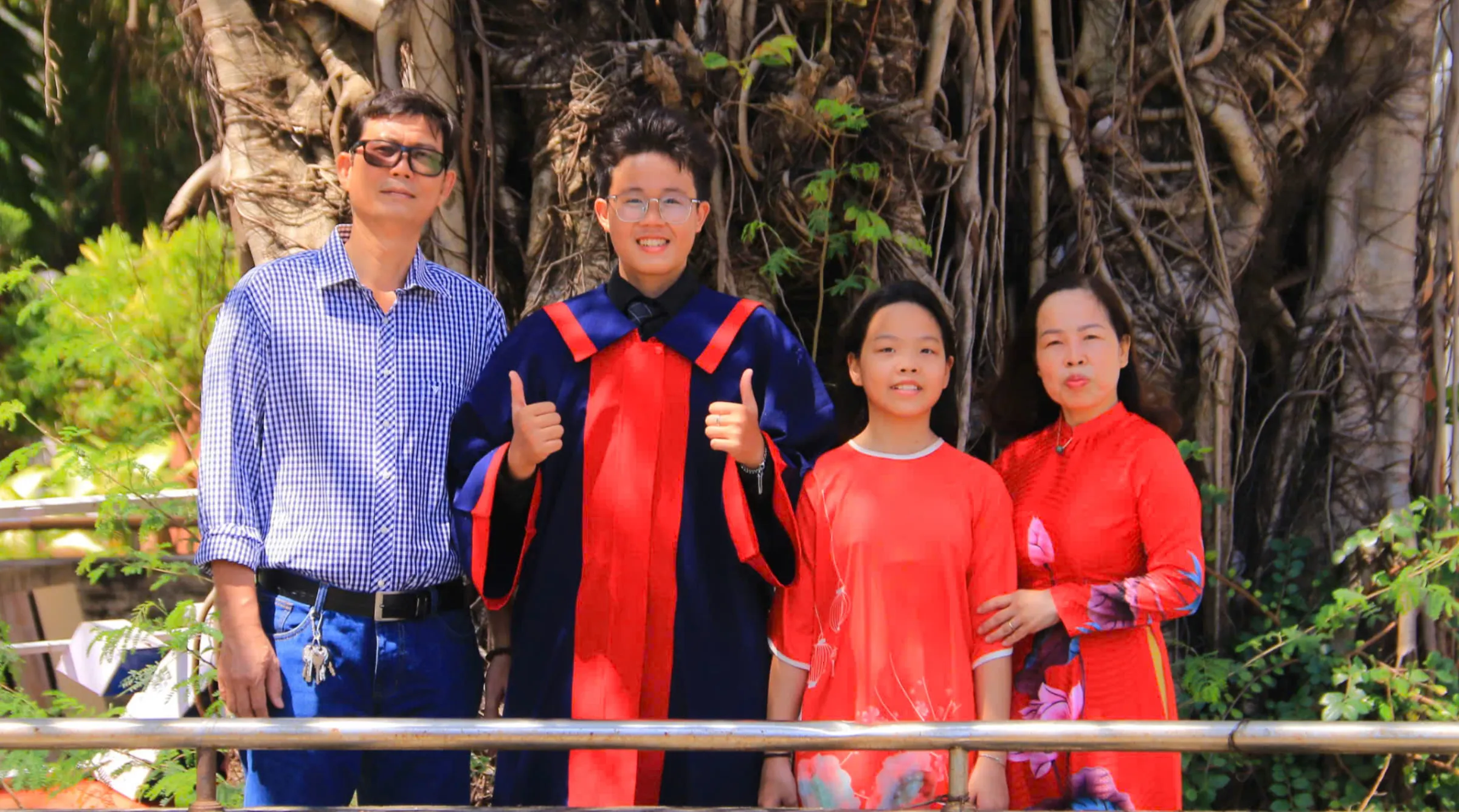 Gia đình là nguồn động lực quan trọng giúp Đức Hoàng nuôi dưỡng tư duy đa chiều và định hướng nghề nghiệp