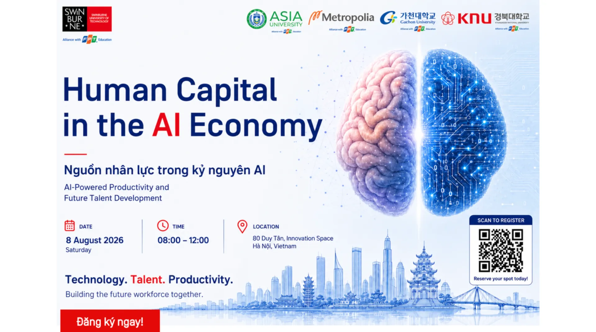 Giải bài toán tăng năng suất bằng AI và phát triển nguồn nhân lực tương lai tại hội thảo Asia Vietnam đồng tổ chức