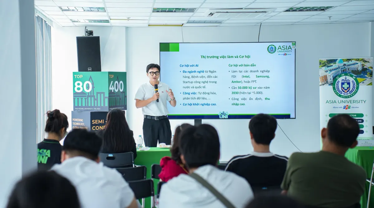 Hệ sinh thái công nghệ Đài Loan kết nối chặt chẽ giữa bán dẫn, trí tuệ nhân tạo và sản xuất thông minh, mở ra môi trường học tập giàu tính ứng dụng cho sinh viên ngành AI.