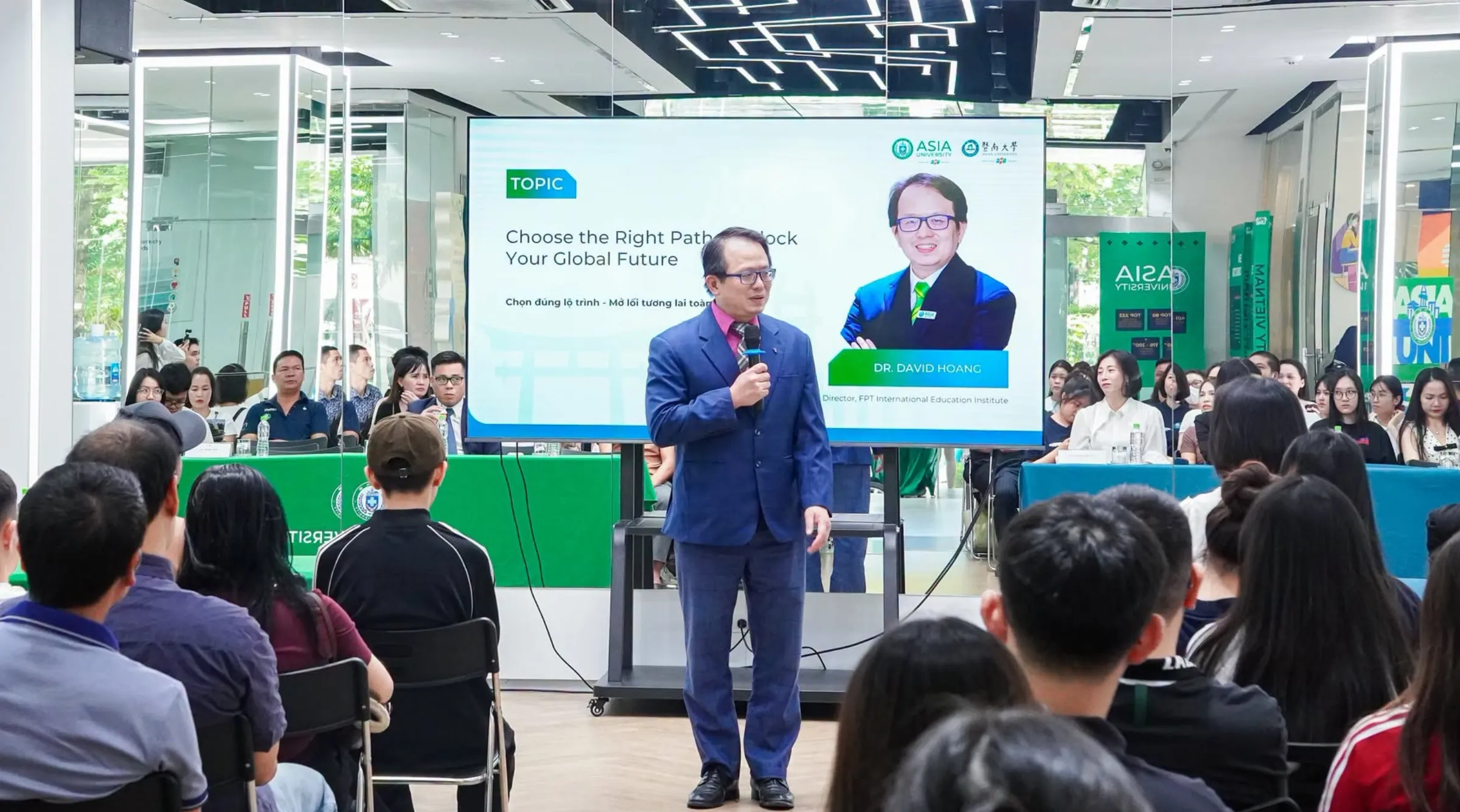 TS. David Hoang chia sẻ về tiềm năng của học sinh Việt Nam và giá trị của lộ trình đào tạo quốc tế tại sự kiện