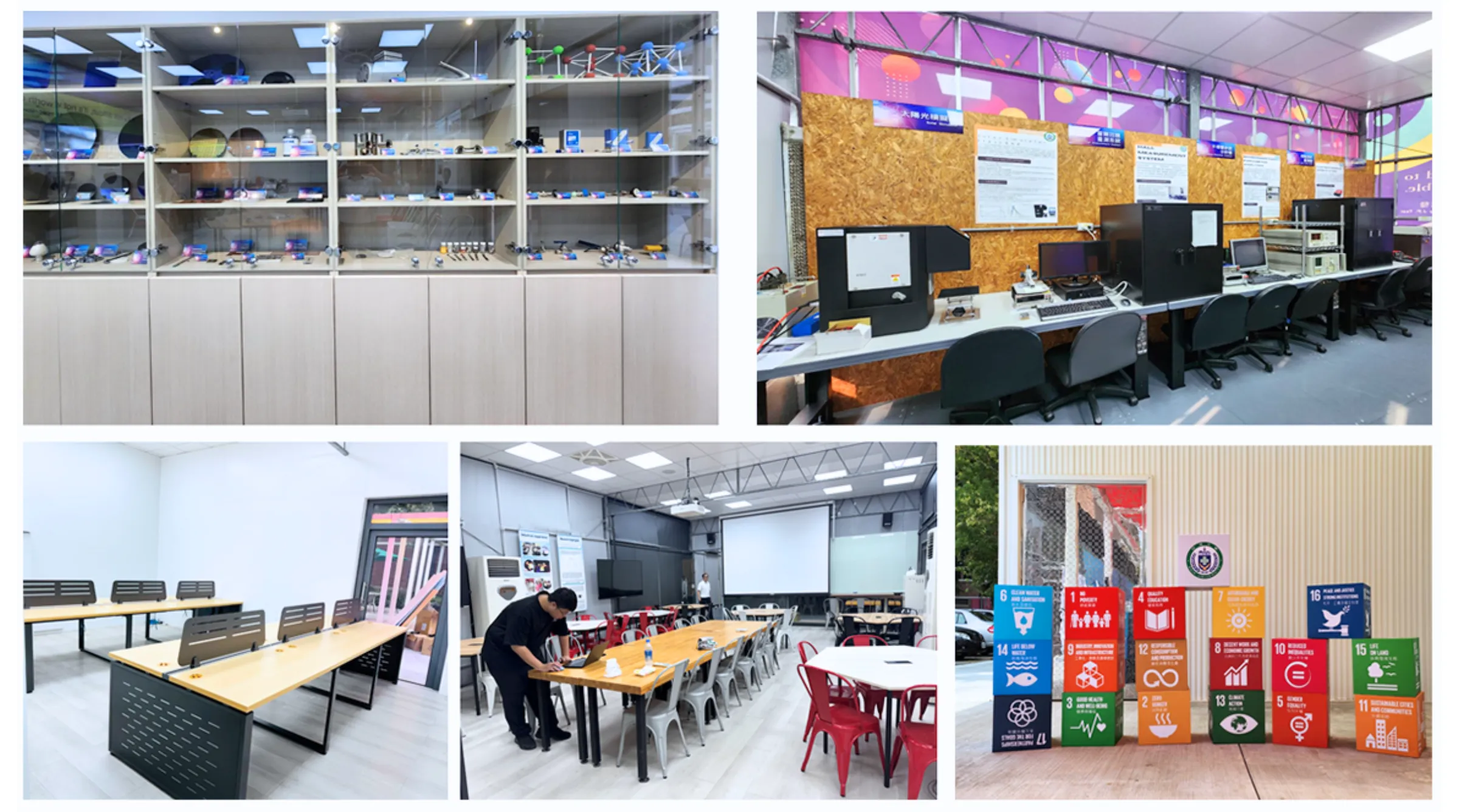 Không gian học tập, thảo luận và tìm hiểu thiết bị tại Trung tâm Bán dẫn Asia University