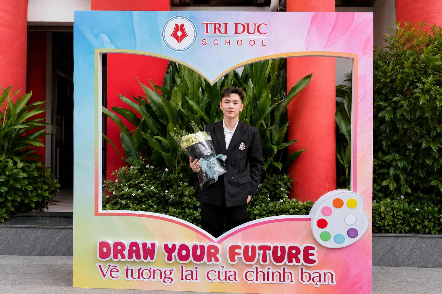 Võ Lê Minh Thành, cựu học sinh THPT Trí Đức, tân sinh viên ngành Công nghệ bán dẫn tại Asia University Program