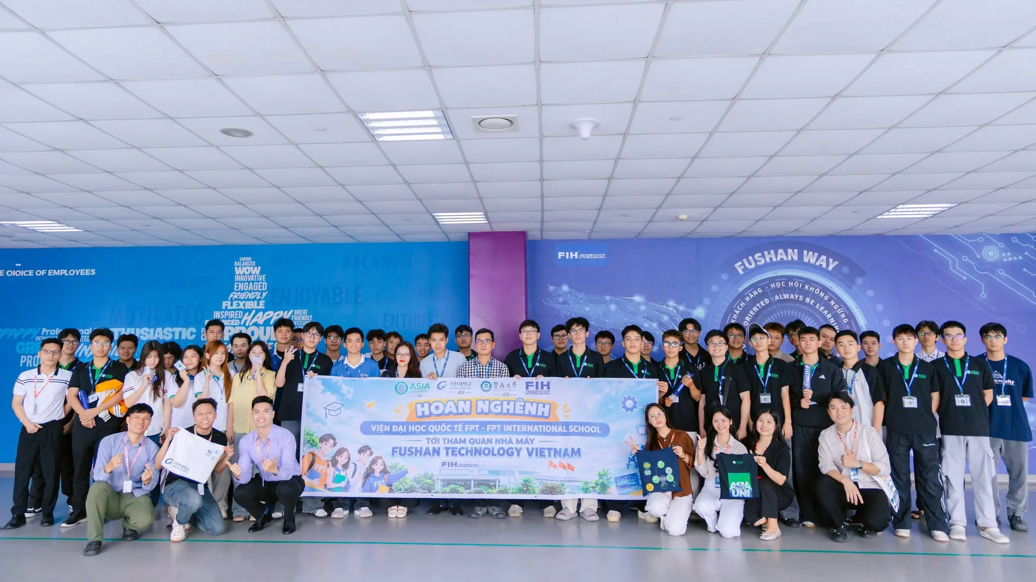 Hoạt động tại Fushan Technology Vietnam giúp sinh viên Asia University Program mở rộng hiểu biết về môi trường làm việc và những yêu cầu nghề nghiệp trong thực tế