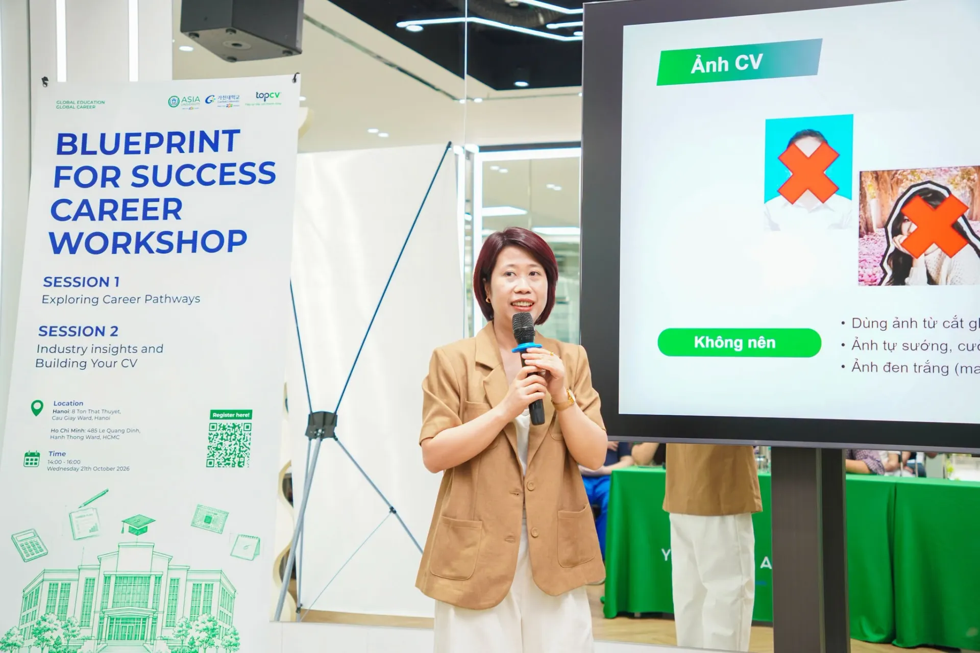 Sinh viên Asia University Program tham gia Career Workshop “Blueprint for Success” ngày 21/10/2026, tìm hiểu kỹ năng xây dựng CV và những tiêu chí tuyển dụng từ chuyên gia nhân sự